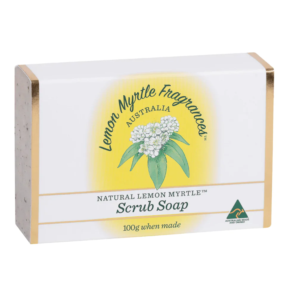 Lemon Myrtle Fragrances Soap 100g, Scrub Soap - Image 4