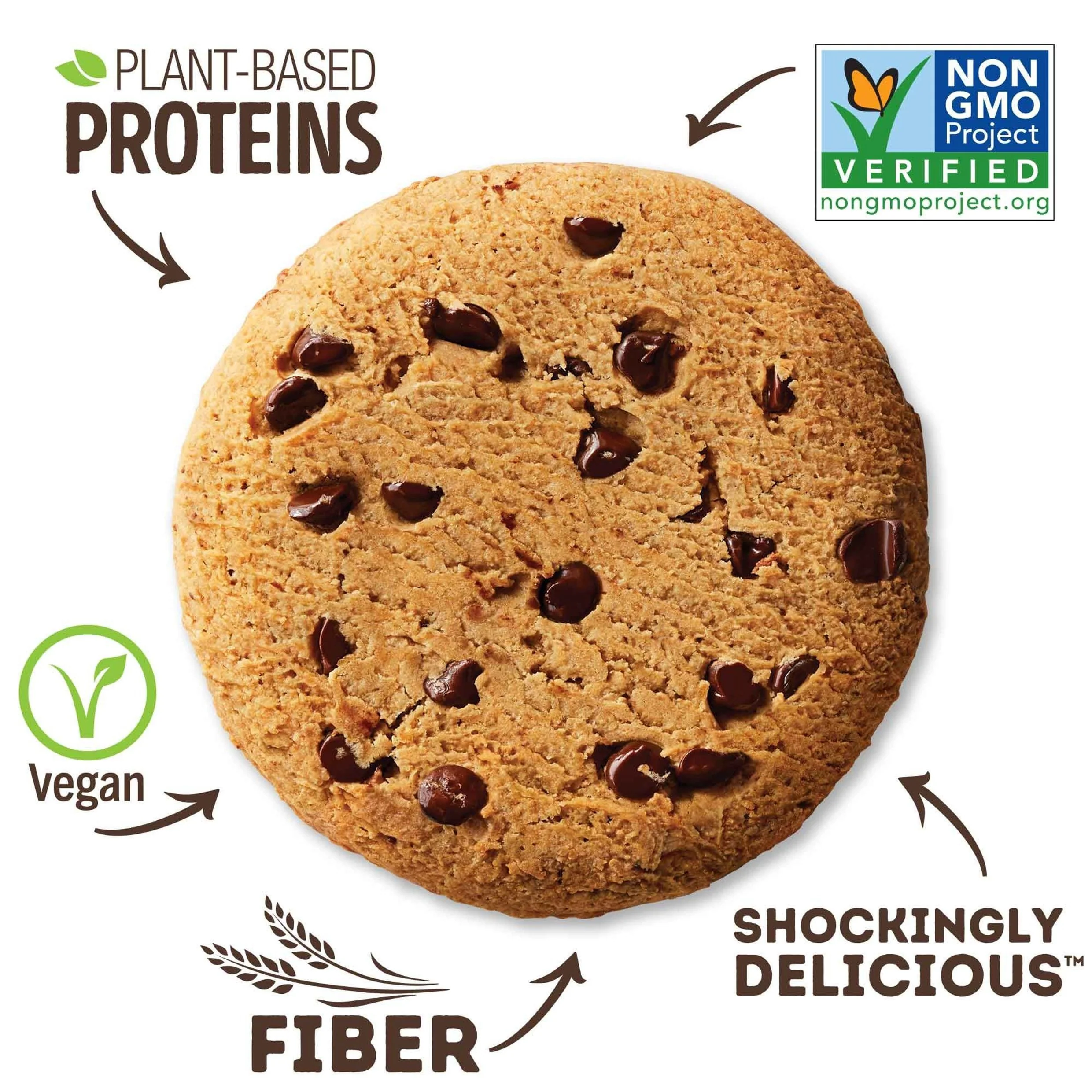 Lenny & Larry's The Complete Cookie, Single Cookie 113g Or A Box Of 12 Cookies, Chocolate Chip Flavour Vegan - Image 3