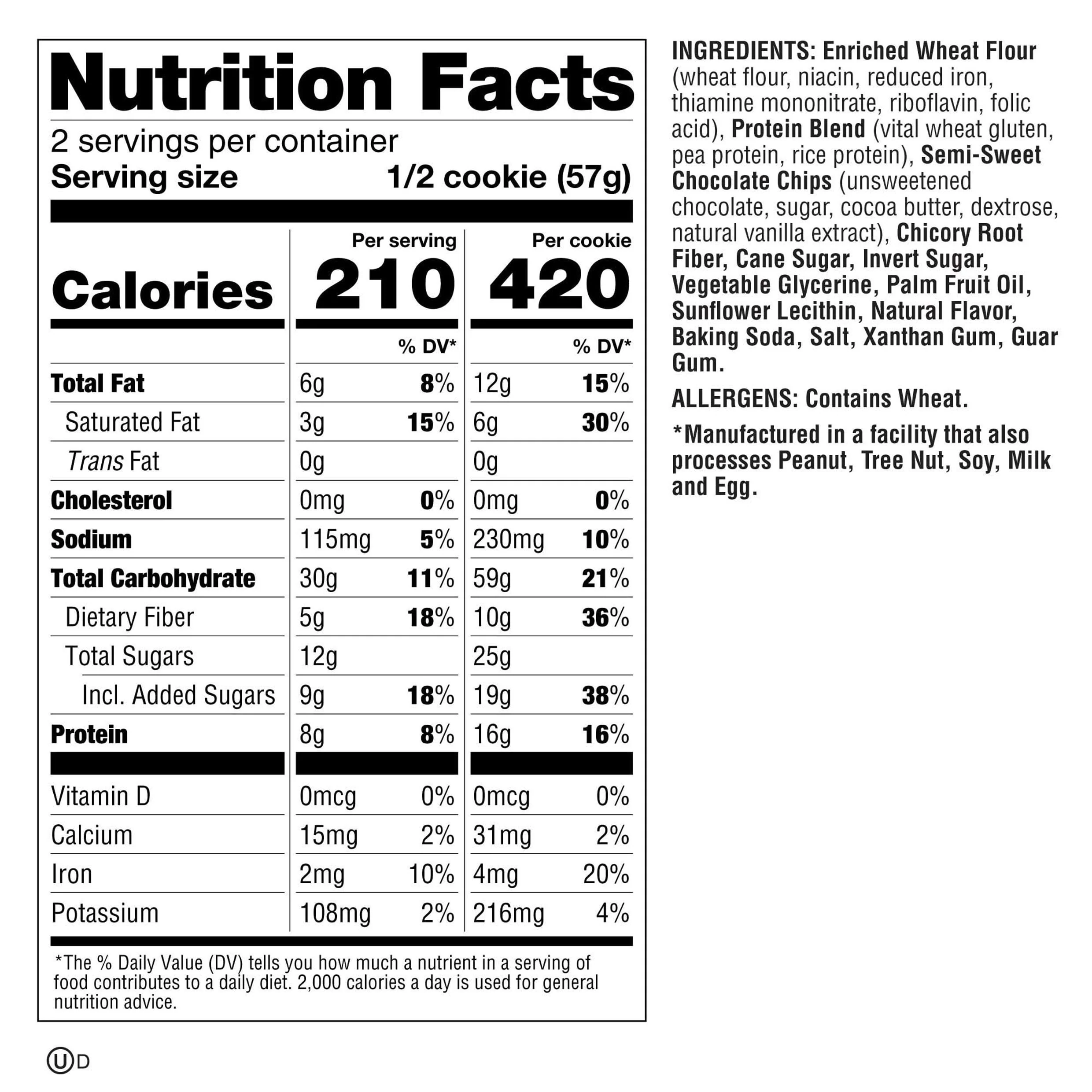 Lenny & Larry's The Complete Cookie, Single Cookie 113g Or A Box Of 12 Cookies, Chocolate Chip Flavour Vegan - Image 5