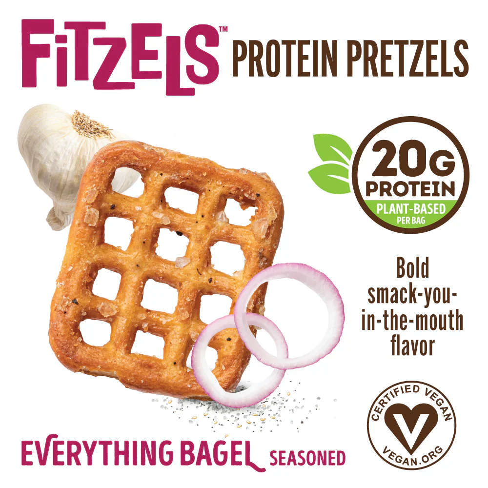 Lenny & Larry's Fitzels Protein Pretzels 85g, Everything Bagel Flavour - Image 2