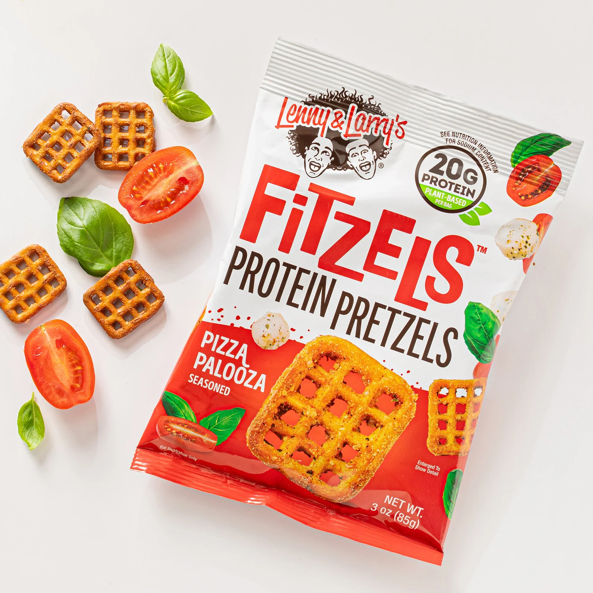 Lenny & Larry's Fitzels Protein Pretzels 85g, Pizza Palooza Flavour - Image 3
