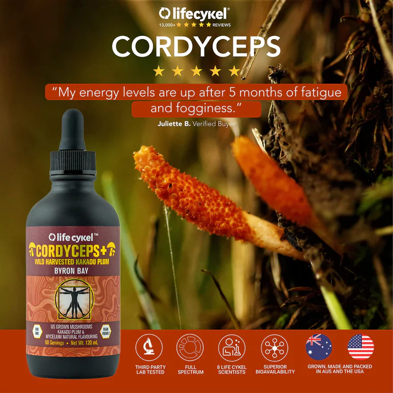 Life Cykel Double Extract Cordyceps 60mL Or 120mL, Give Your Body & Mind The Proper Support - Image 3