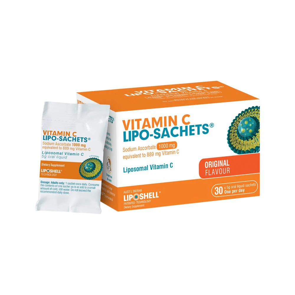 Liposhell Vitamin C Lipo-Sachets® 30 x 5g Oral Liquid Sachets, One Per Day Original Flavour