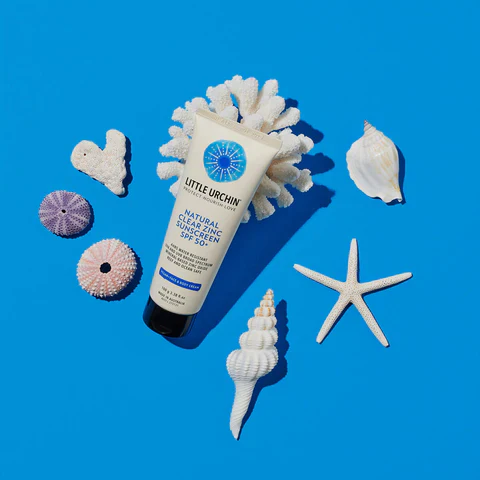 Little Urchin Natural Clear Zinc Sunscreen SPF 50+ 100g Or 300g, 3 Hour Water Resistant Ocean & Reef Friendly - Image 3