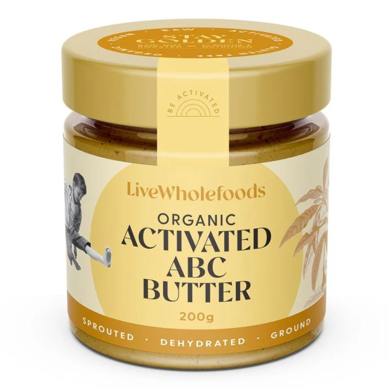 Live Wholefoods Organic Activated ABC Butter {Almonds, Cashews & Brazil Nuts} 200g, Sprouted & Dehydrated