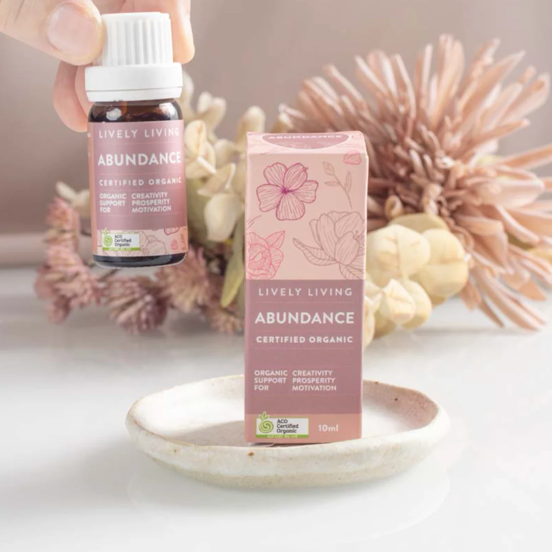 Lively Living Certified Organic Abundance Essential Oil Blend 10mL, For Creativity Prosperity & Motivation - Image 3