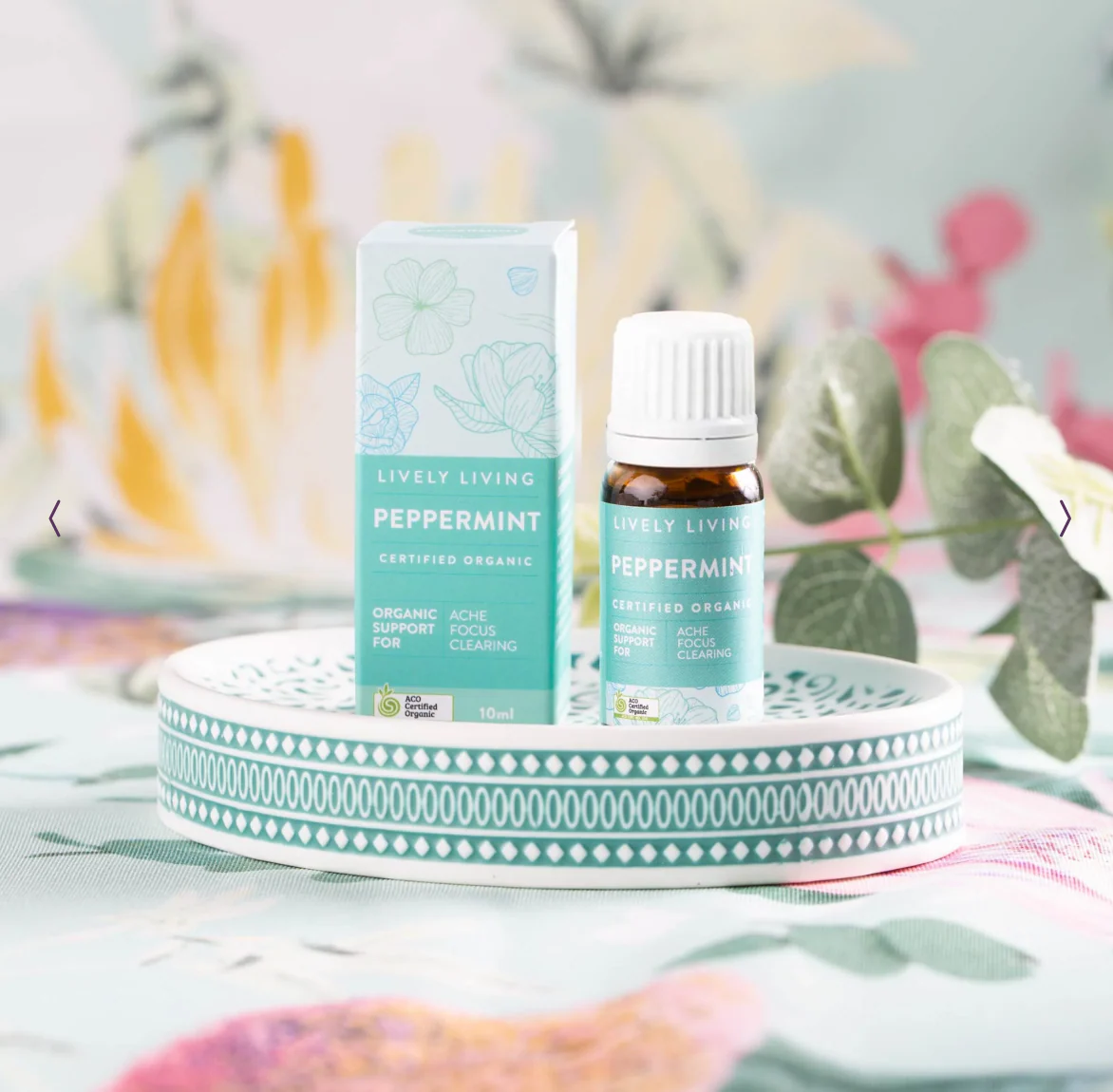 Lively Living Certified Organic Peppermint Essential Oil 10mL, Focus & Clearing - Image 2