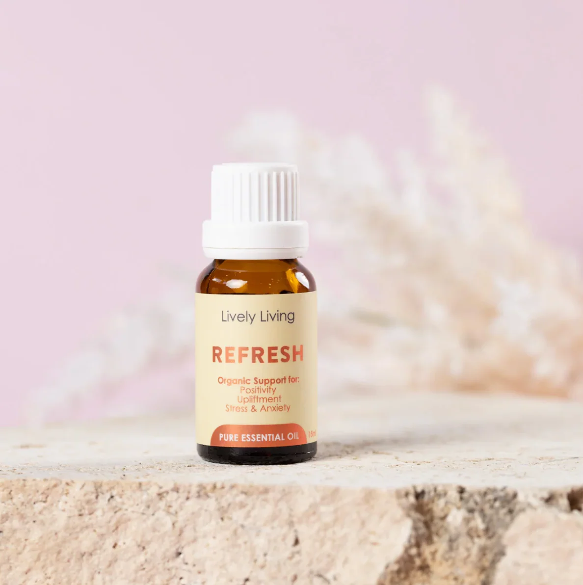 Lively Living Certified Organic Refresh Essential Oil Blend 15mL, Positivity & Uplifting - Image 2