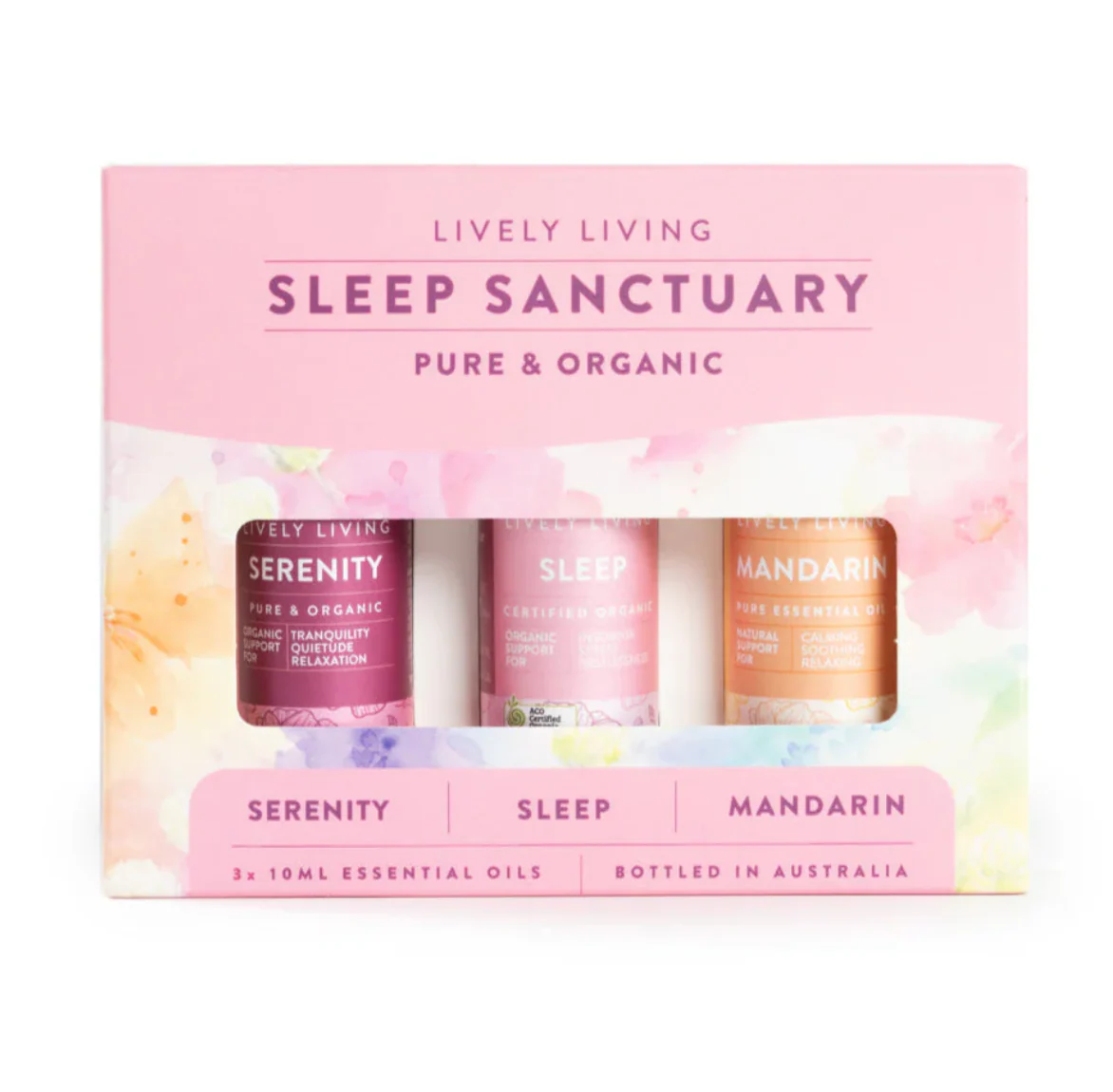 Lively Living Certified Organic SLEEP SANCTURY Essentials Trio Collection {3x10mL}, With Serenity, Sleep & Mandarin - Image 2