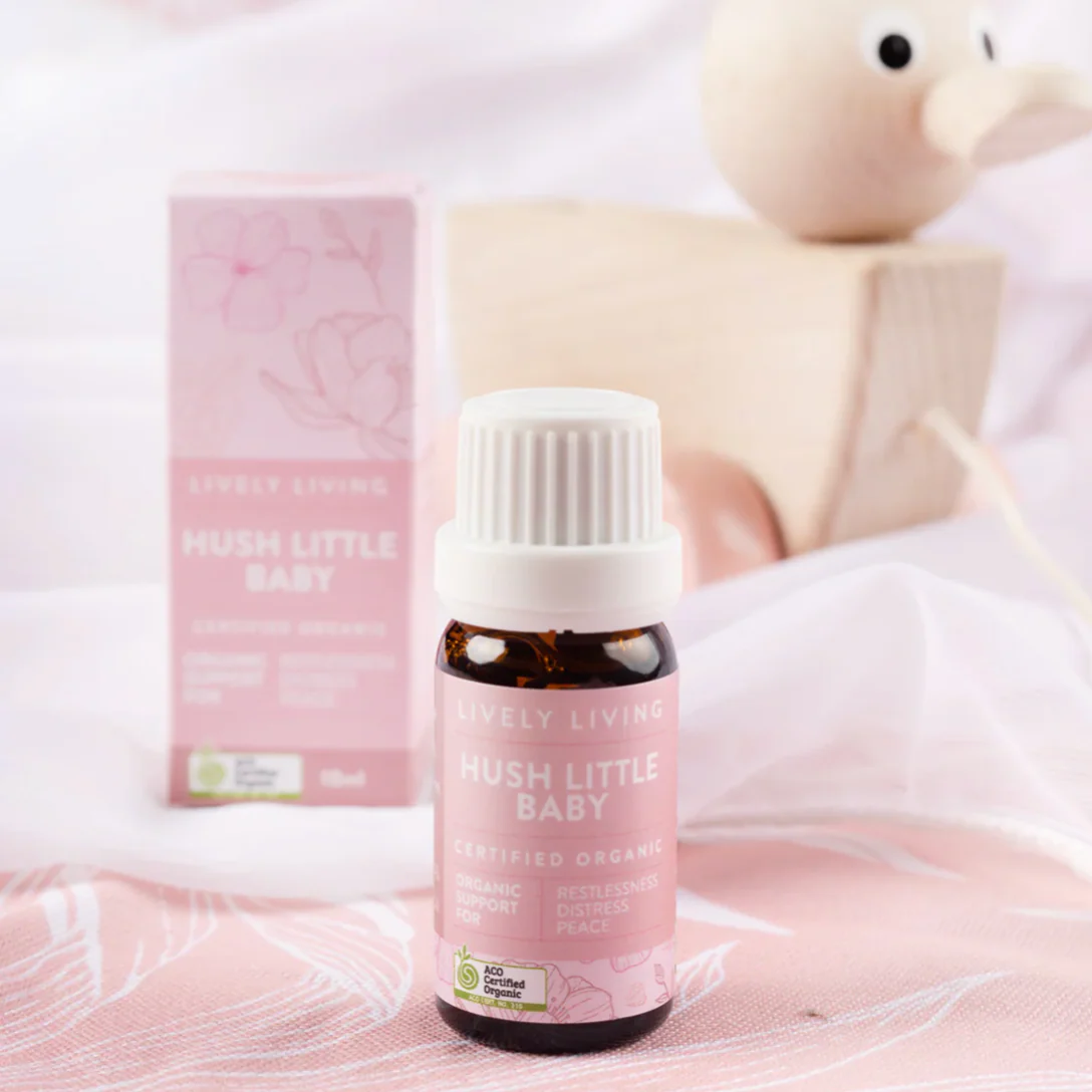 Lively Living Certified Organic Hush Little Baby Essential Oil Blend 10mL, Comfort Your Bub - Image 3