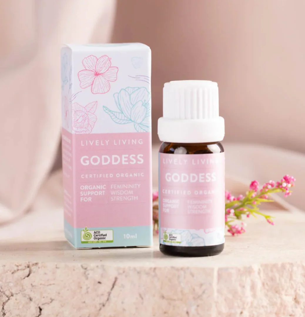 Lively Living Certified Organic Goddess Essential Oil Blend 10mL, For Wisdom & Strength - Image 3