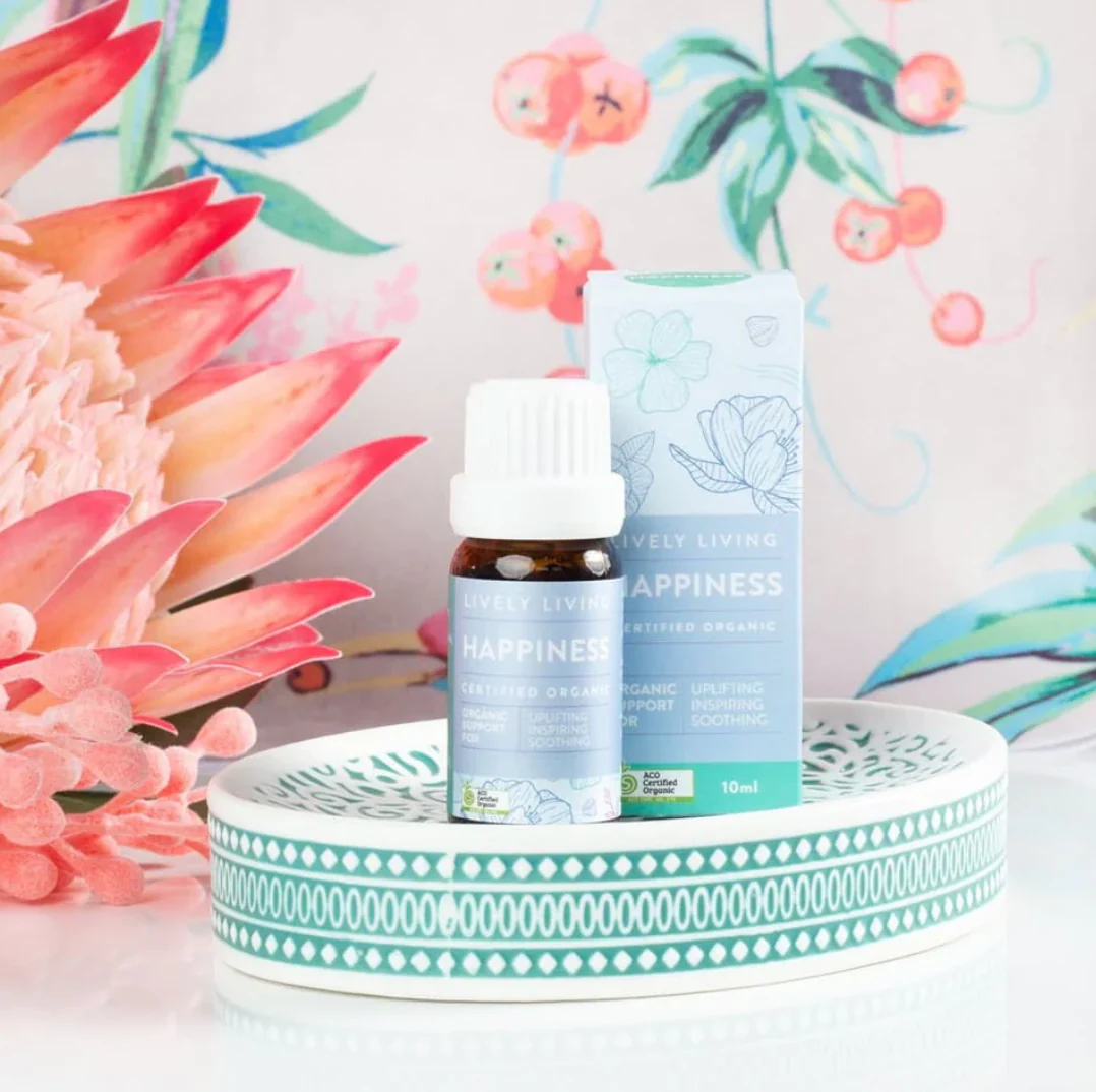 Lively Living Organic Essential Oil 10ml, Happiness Blend - Image 2