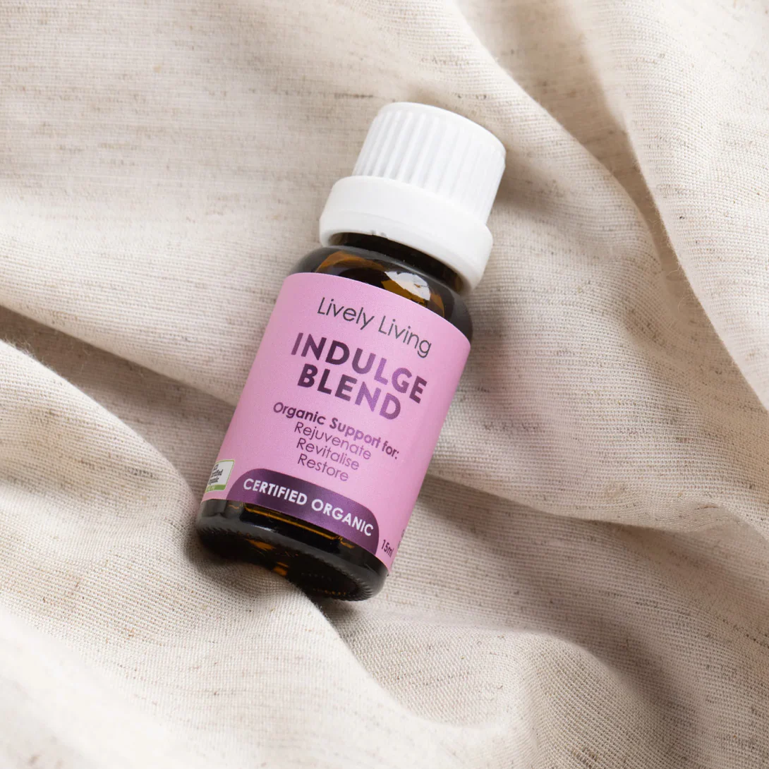 Lively Living Certified Organic Indulge Essential Oil Blend 15mL, Rejuvenate & Revitalise - Image 2