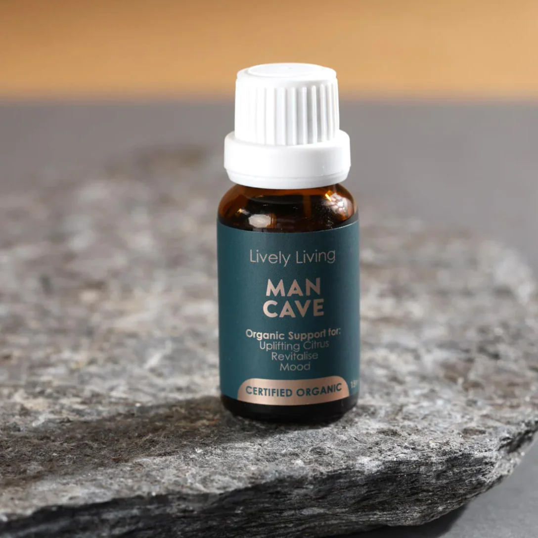 Lively Living Certified Organic Essential Oil Blend 15mL, Man Cave; Created For Men - Image 2