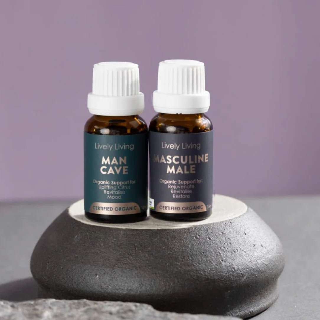 Lively Living Certified Organic Masculine Male Essential Oil Blend 15mL, Revitalise & Rejuvinate - Image 3