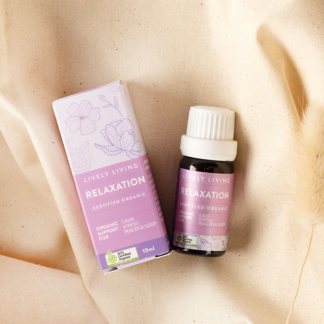 Lively Living Relaxation Blend Organic Essential Oil 10mL, For Peaceful Sleep - Image 3