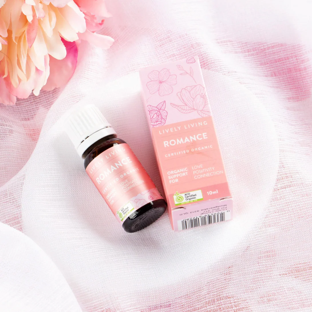 Lively Living Certified Organic Romance Essential Oil Blend 10mL, For Love & Connection - Image 2