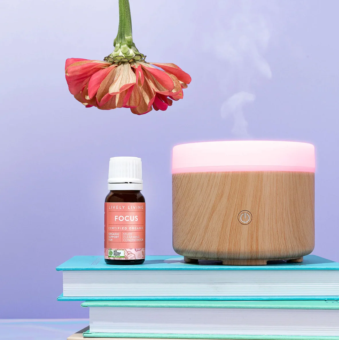 Lively Living Travel Diffuser Aroma Mod, Wood Look - Image 2