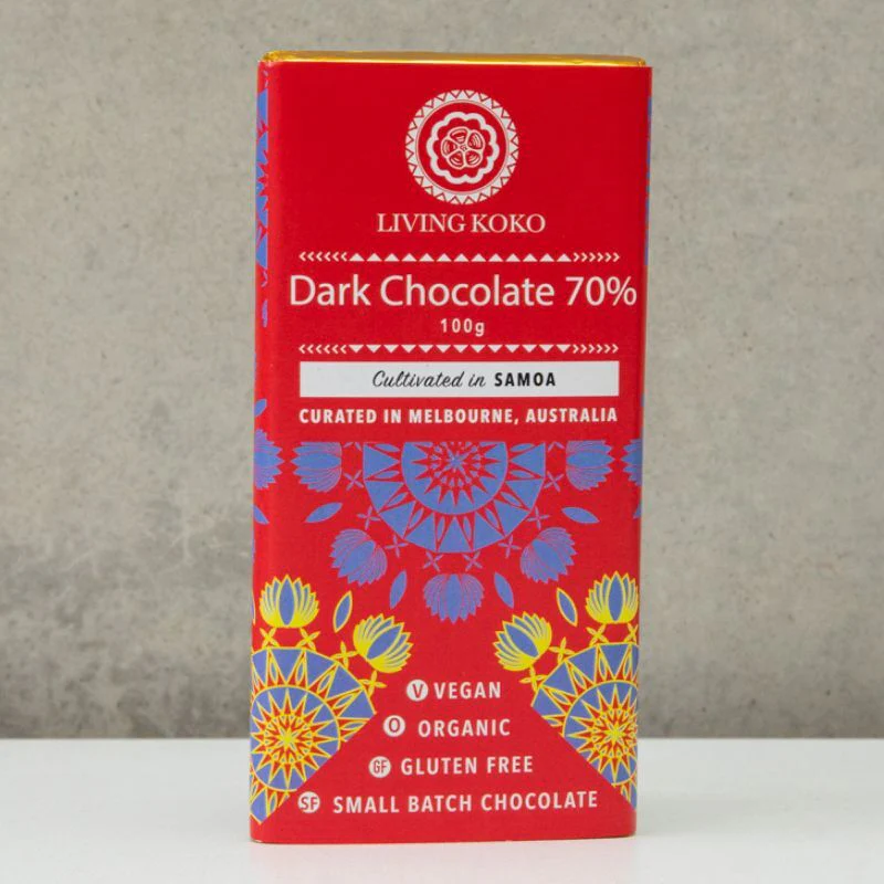 Living Koko 70% Dark Chocolate 38g Or 100g, The Purest Form Of Dark Chocolate - Image 2