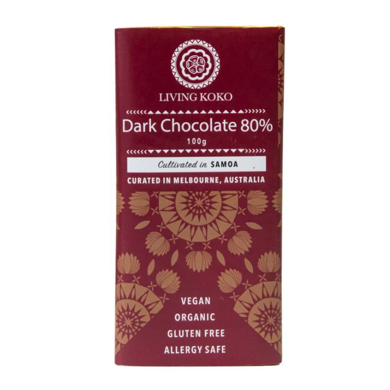 Living Koko 80% Dark Chocolate 38g Or 100g, The Purest Form Of Dark Chocolate - Image 2