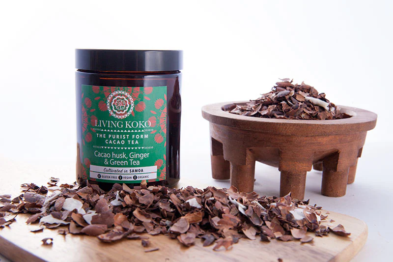 Living Koko Cacao Husk, Ginger & Green Tea 60g, Drink Without Guilt