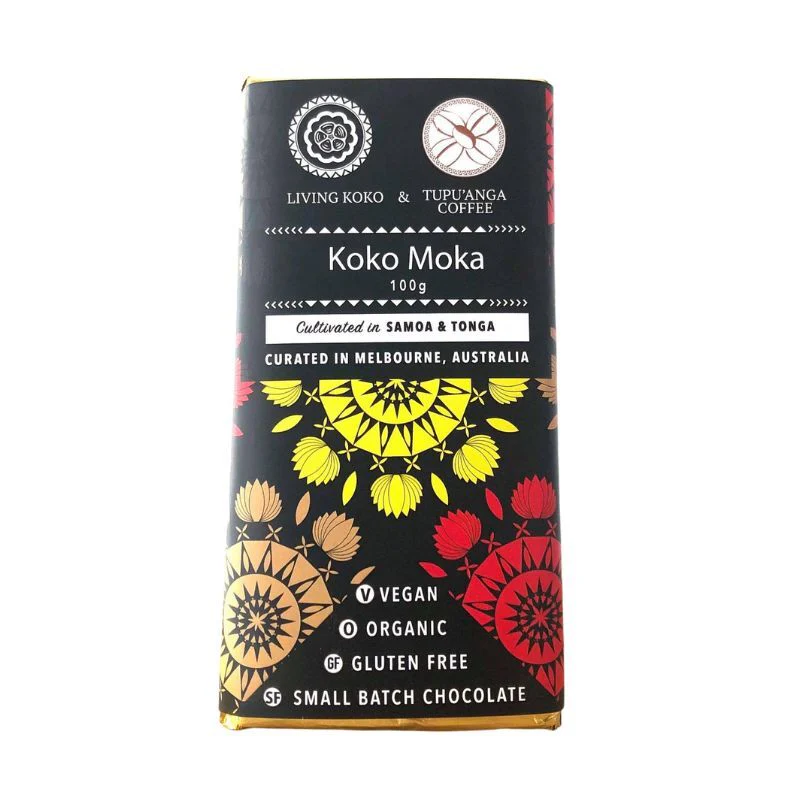 Living Koko KOKO MOKA 70% Dark Chocolate 38g Or 100g, With Tupu'anga Coffee From Tonga - Image 2