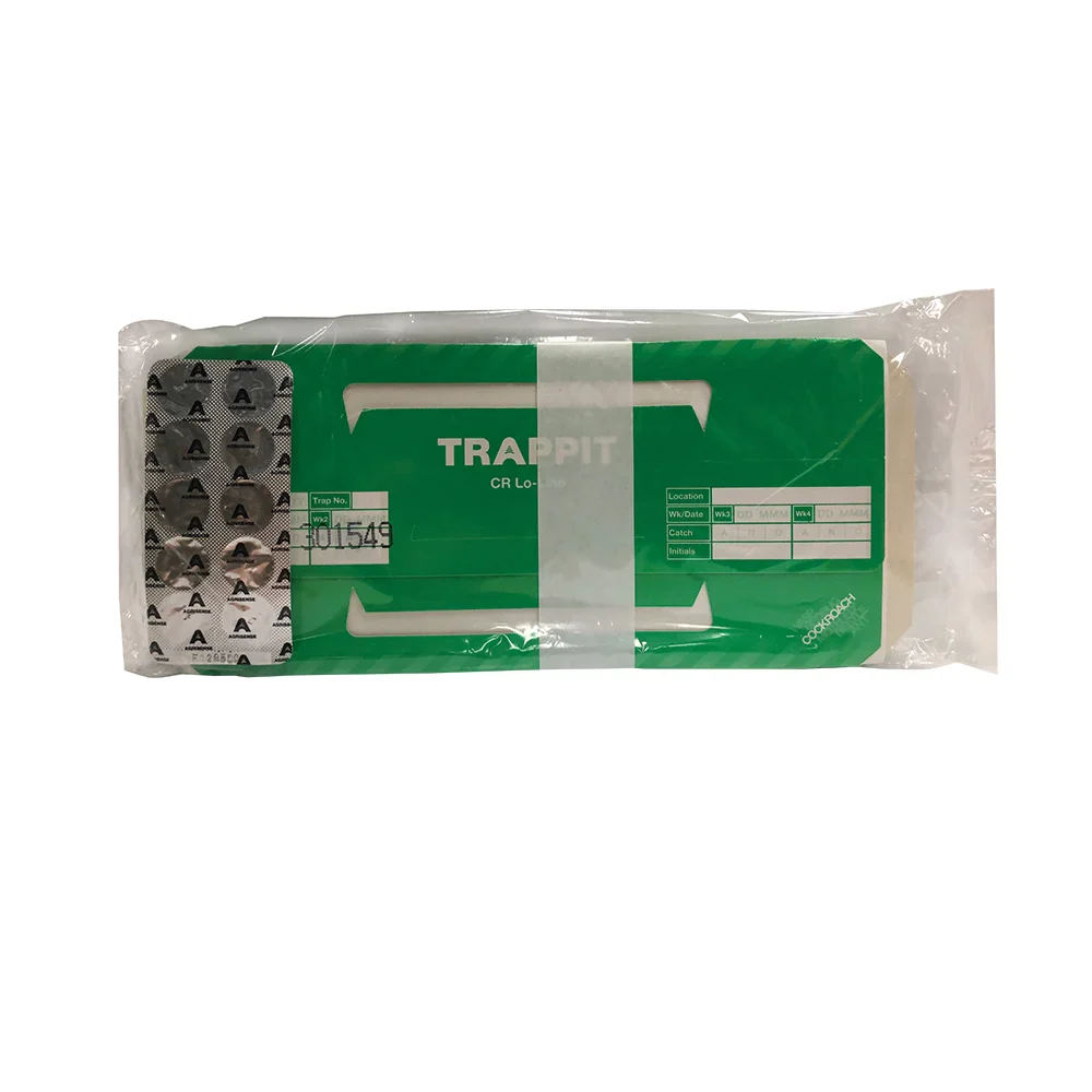 Lo-Line Trappit Pest Control System Crawling Insect Trap x 10 Traps, Cockroach Moth & Fly