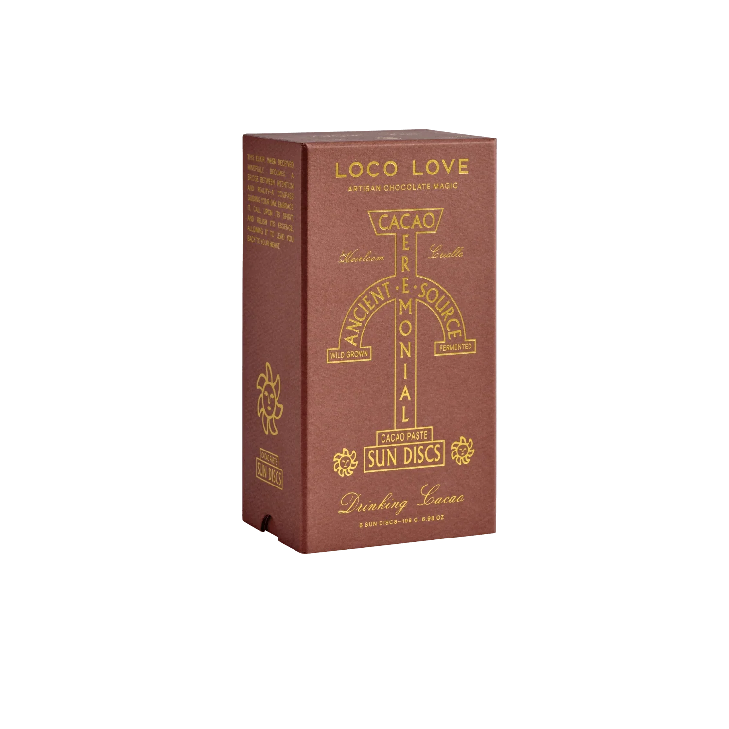 Loco Love Ceremonial Cacao 6 x Sun Discs, Drinking Cacao Fermented & Wild Grown - Image 5