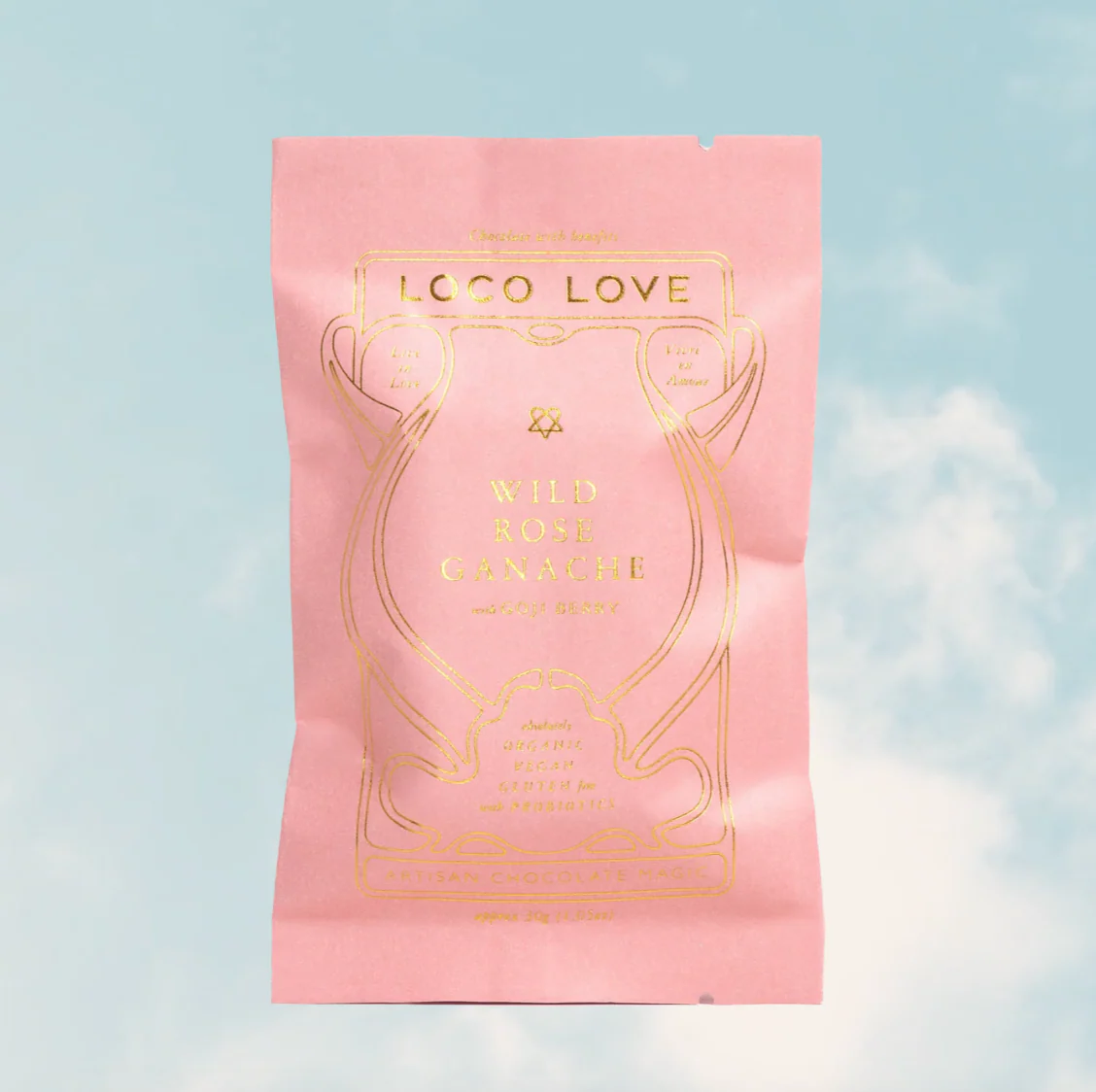 Loco Love Chocolate 35g, Wild Rose Ganache With Goji Berry