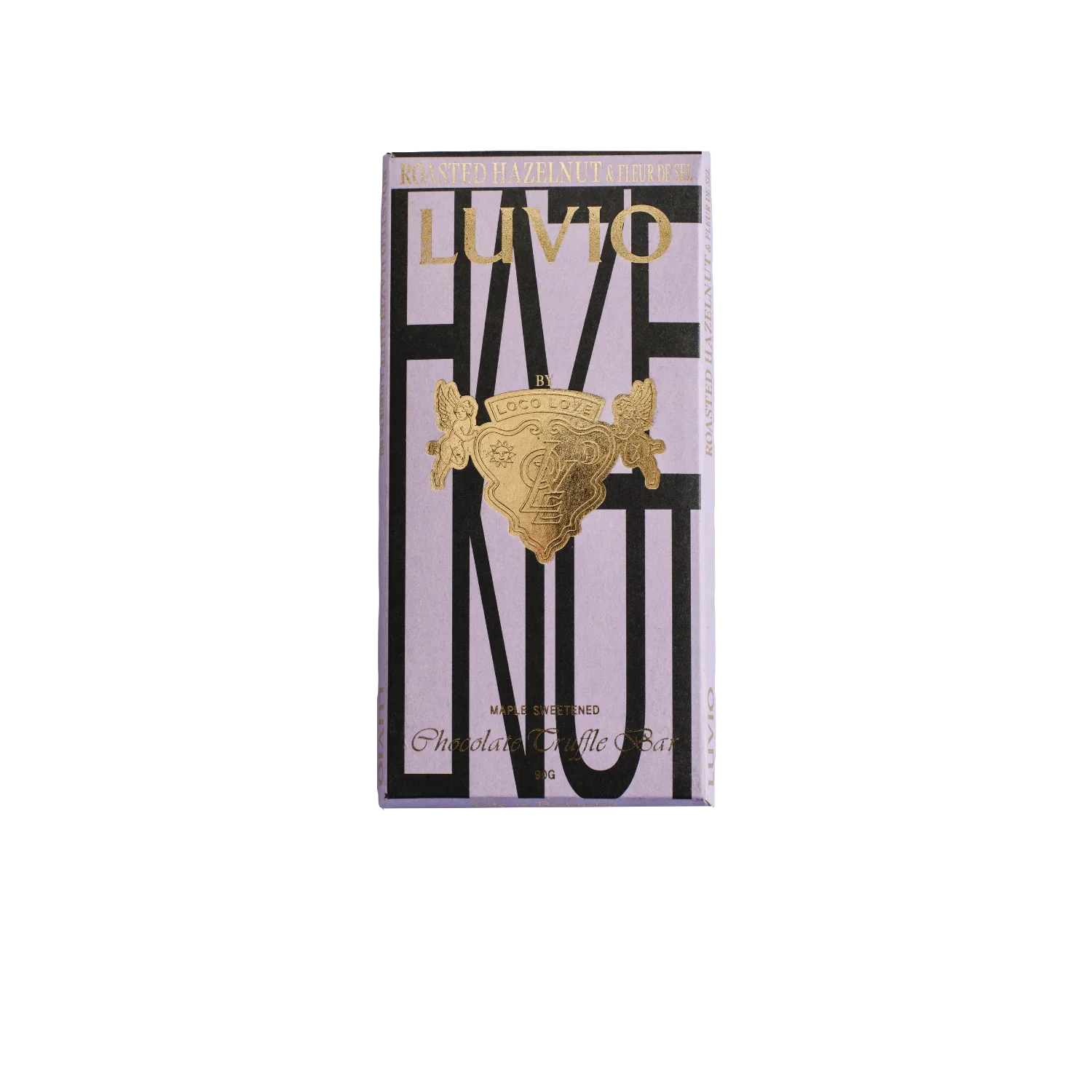 Loco Love Luvio Roasted Hazelnut Chocolate Truffle Bar 90g, Gluten & Peanut Free