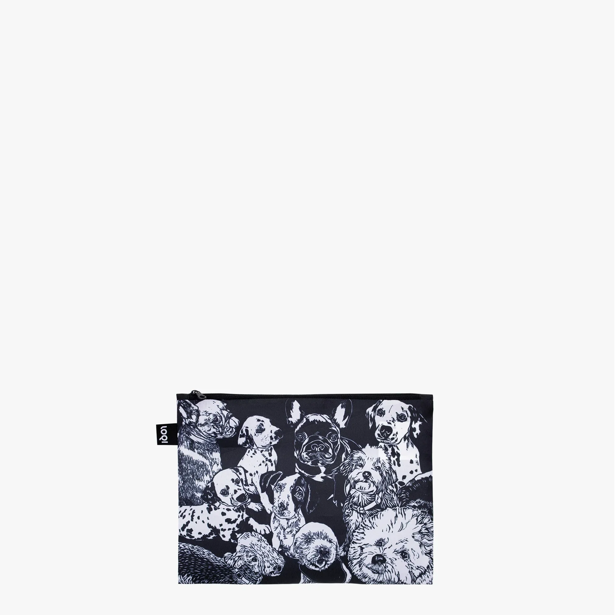 LOQI Recycled Zip Pockets Set Of Three, Dogs | By Red Poppy Bee - Image 4