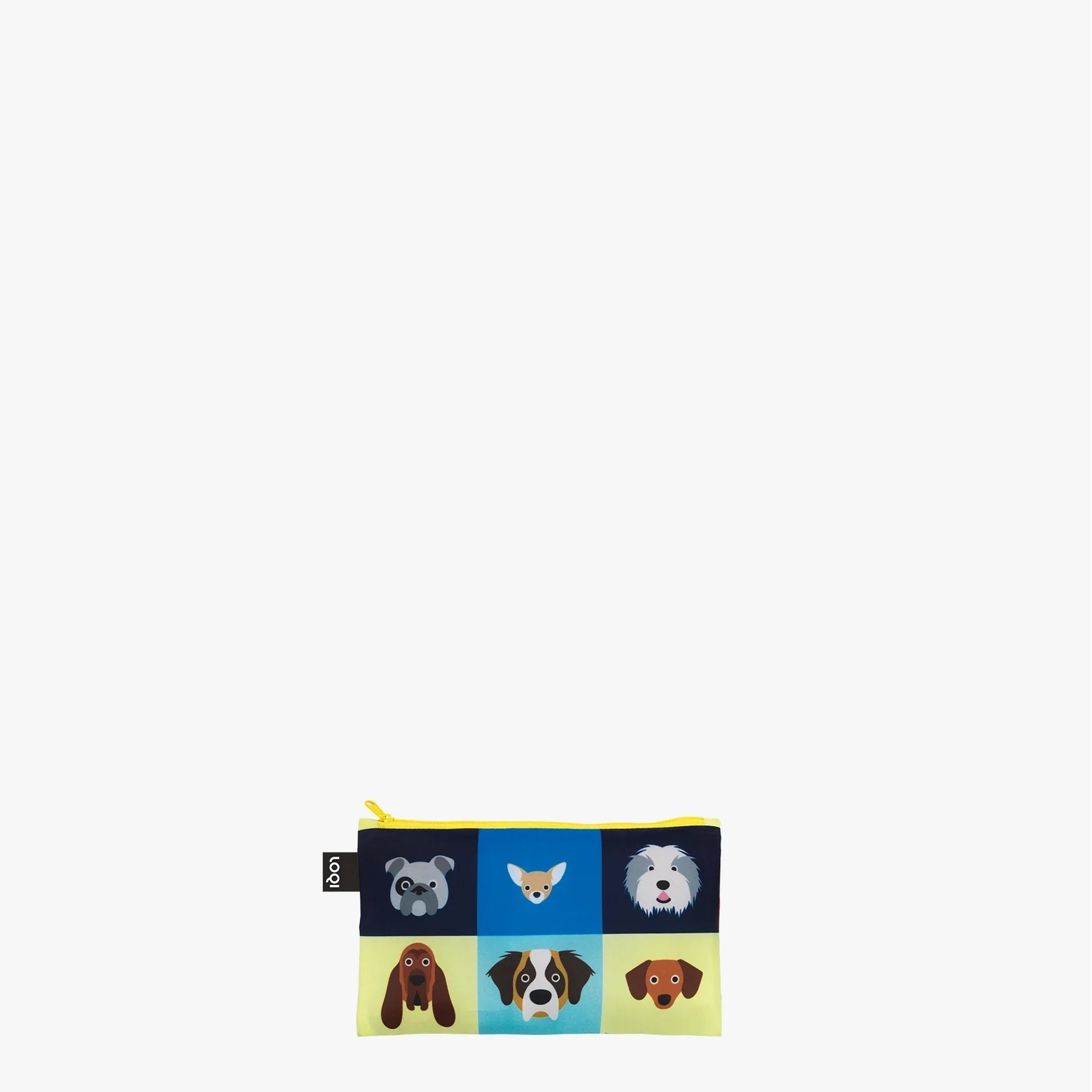LOQI Recycled Zip Pockets Set Of Three, Dogs & Cats | By Stephen Cheetham - Image 2