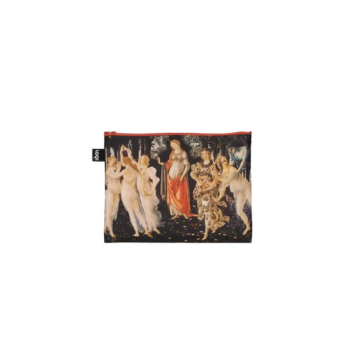 LOQI Recycled Zip Pockets Set Of Three, The Birth Of Venus | Primavera By Sandro Botticelli - Image 3