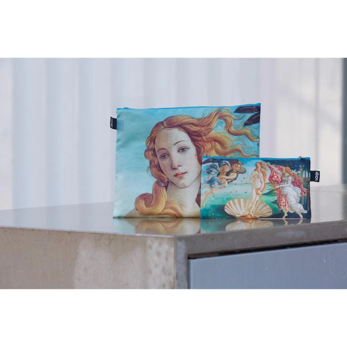 LOQI Recycled Zip Pockets Set Of Three, The Birth Of Venus | Primavera By Sandro Botticelli - Image 5