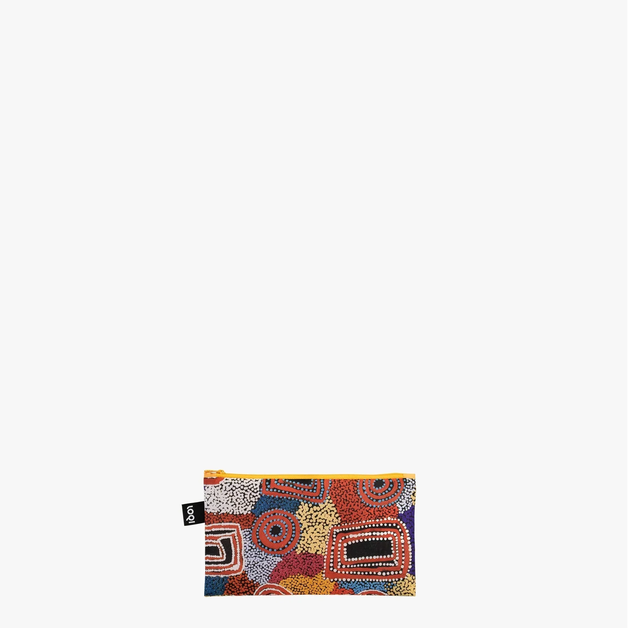 LOQI Recycled Zip Pockets Set Of Three, Water Dreaming | By Warlukurlangu Artists - Image 2
