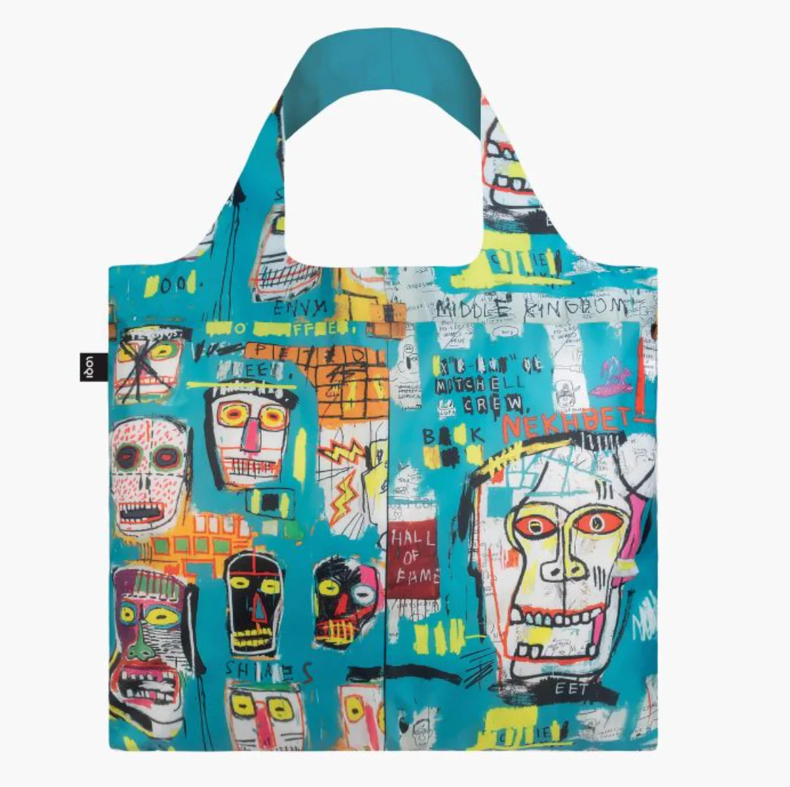 LOQI Shopping Bag, Skull By Jean Michel Basquiat