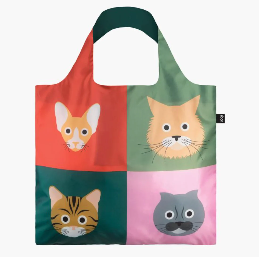LOQI Shopping Bag, Cats By Stephen Cheetham