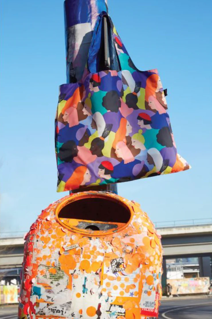 LOQI Shopping Bag, Glitter Power Sisters - Image 2