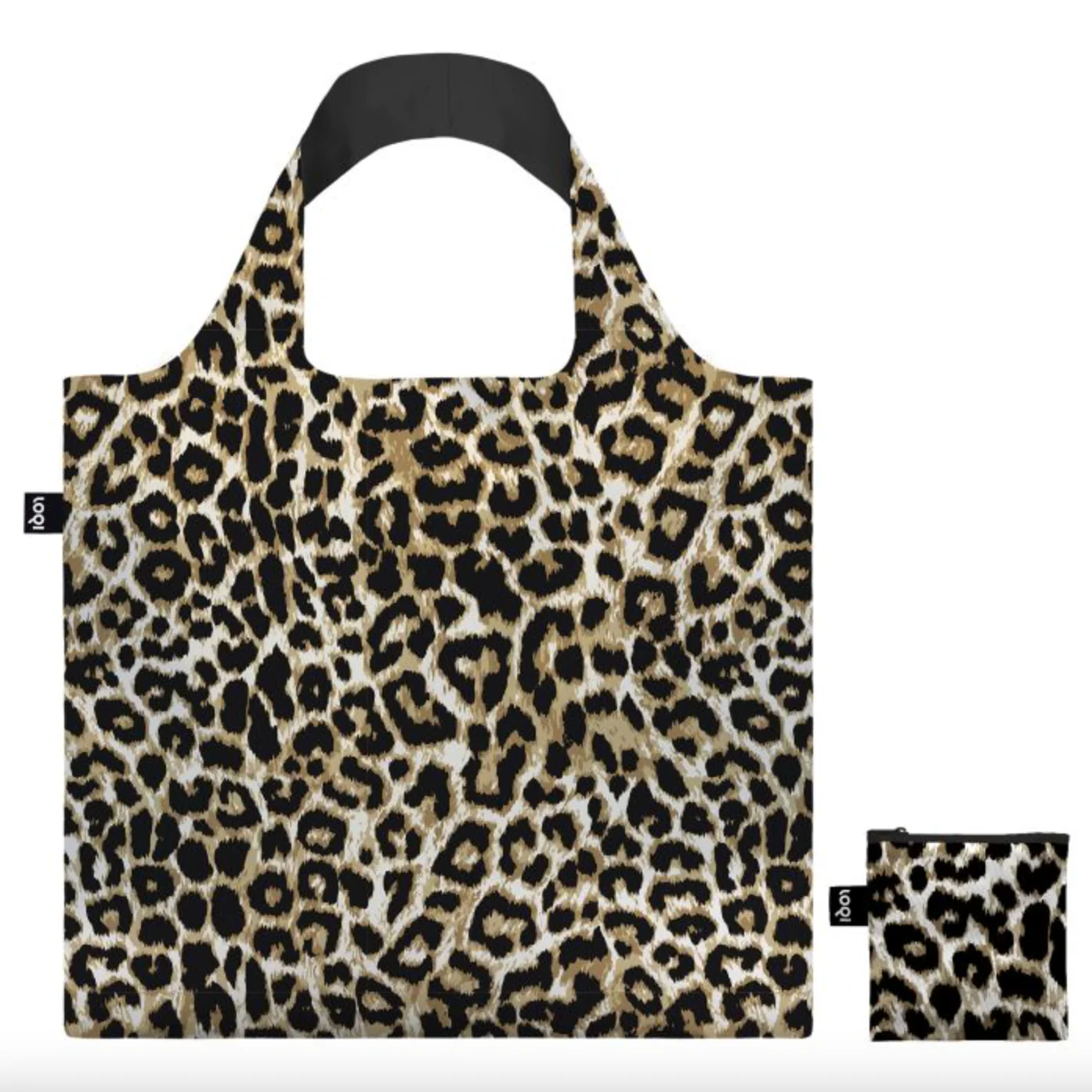 LOQI Shopping Bag, Leopard Dusk