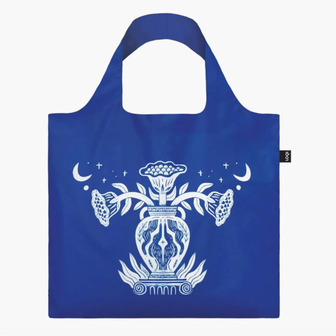 LOQI Shopping Bag, Looking Up Blue by Mark Conlan {Reversible}