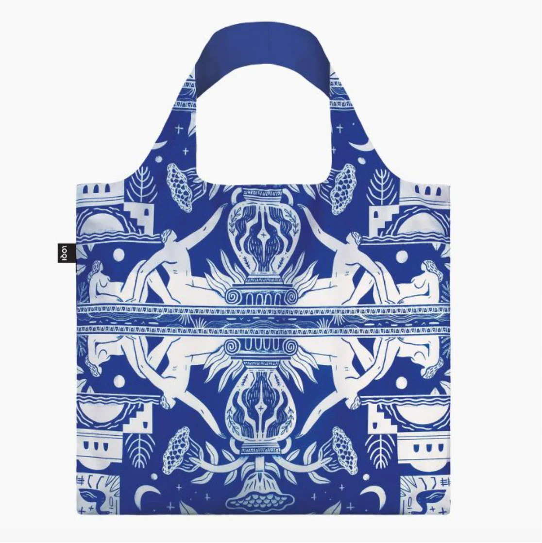 LOQI Shopping Bag, Looking Up Blue by Mark Conlan {Reversible} - Image 3