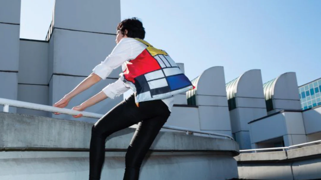 LOQI Shopping Bag, Mondrian Composition - Image 3