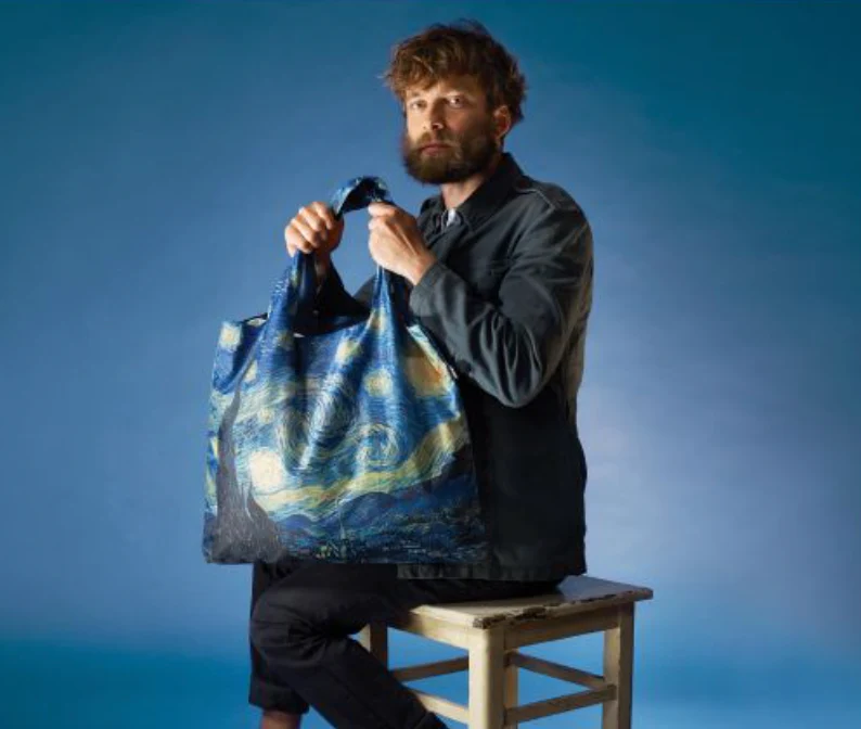 LOQI Shopping Bag, The Starry Night By Van Gogh - Image 2