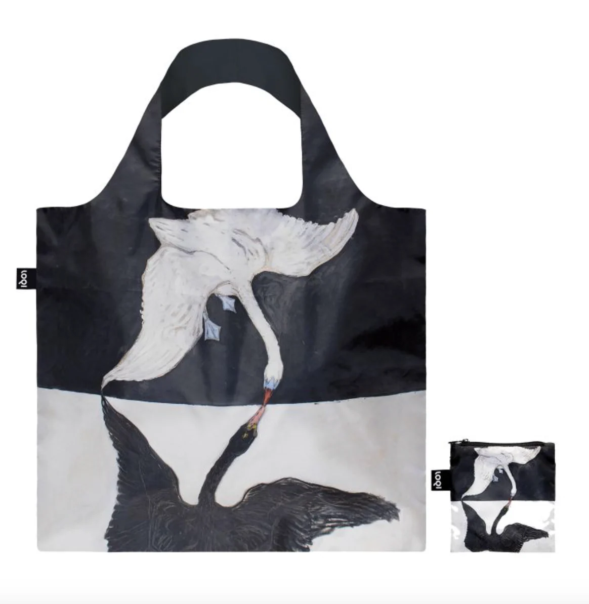 LOQI Shopping Bag, The Swan by Hilma Af Klint - Image 2