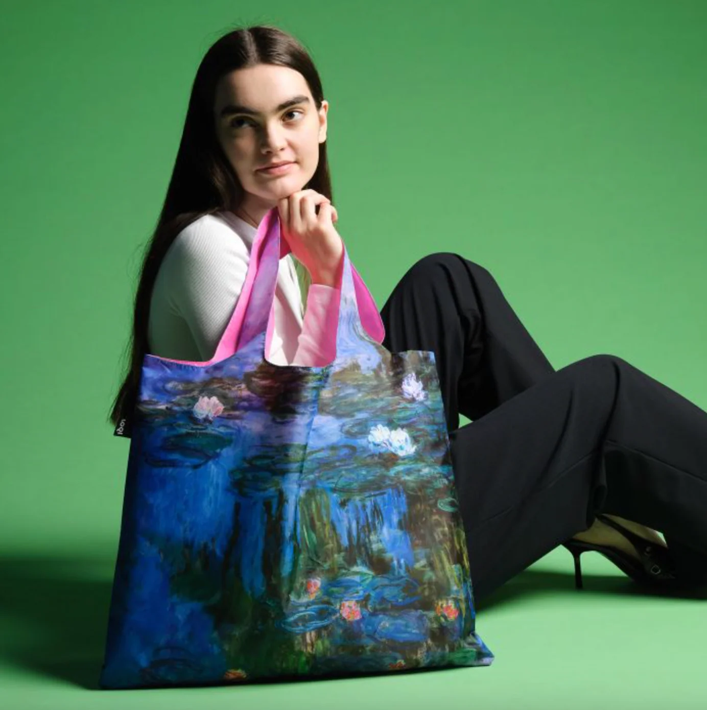 LOQI Shopping Bag, Water Lillies by Claude Monet - Image 2