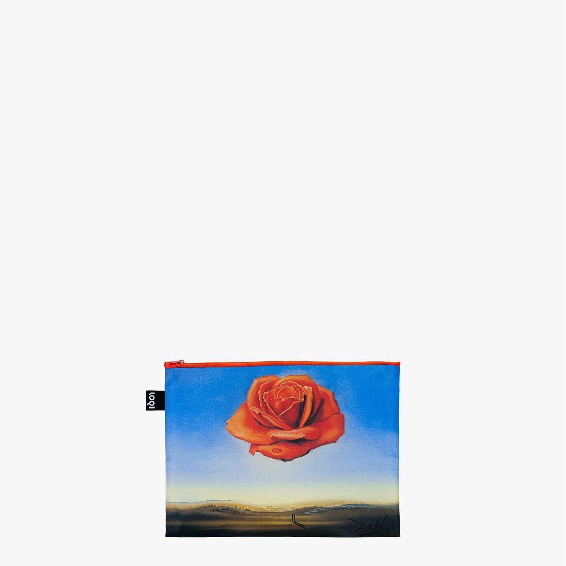 LOQI Recycled Zip Pockets Set Of Three, Spheres | Meditative Rose | Dream Caused By Salvador Dali - Image 3