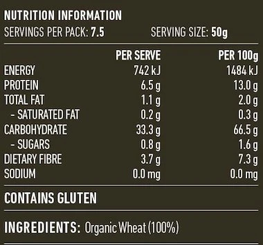 Lotus Certified Organic Coarse Bourghal 375g, Whole Wheat Steamed & Cracked - Image 2