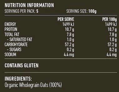 Lotus Certified Organic Oat Groats 500g, A Good Source Of Protein - Image 2