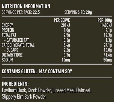 Lotus Fibre Cleanse 450g, A Gentle Blend For Cereals & Smoothies - Image 2