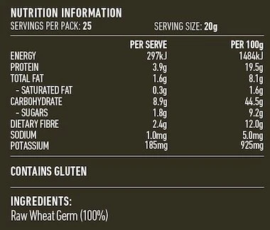 Lotus Raw Wheat Germ 500g, A Good Source Of Dietary Fibre - Image 2